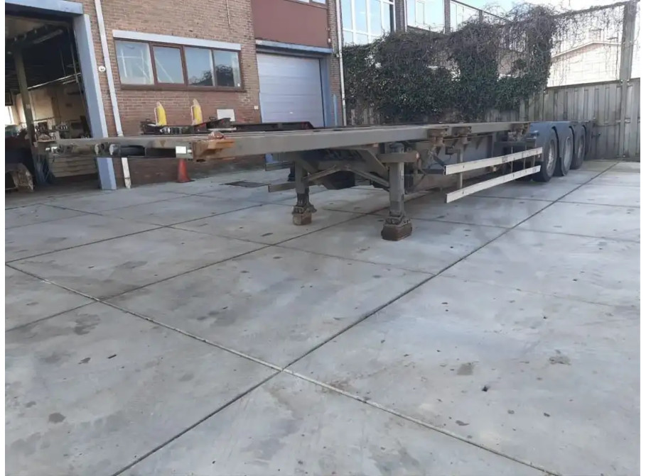 Floor zwaar kippend  40 ft. container chassis oplegger